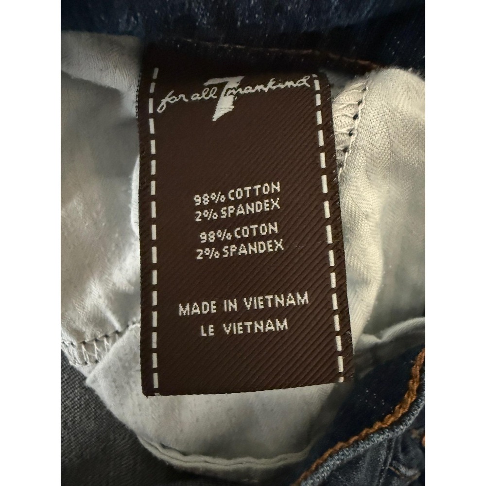 7 For All Mankind Roxanne Jeans Girls 10 Blue Slim Straight Leg Stretch Denim - Picture 5 of 11